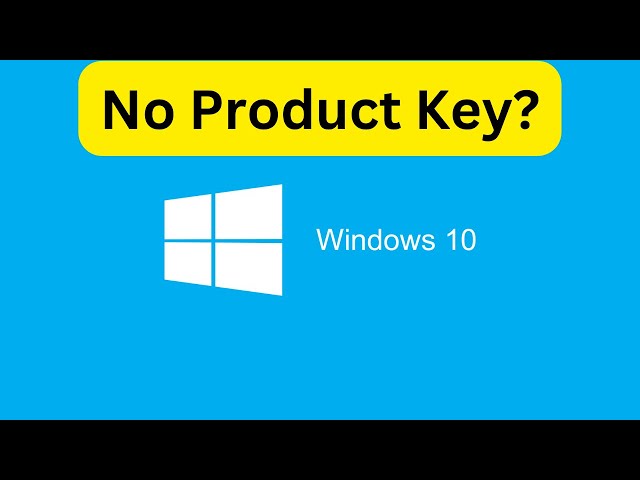 How to activate windows without a product key