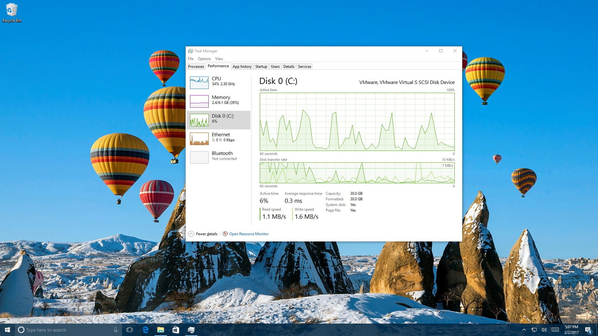 How to check system performance in windows task manager