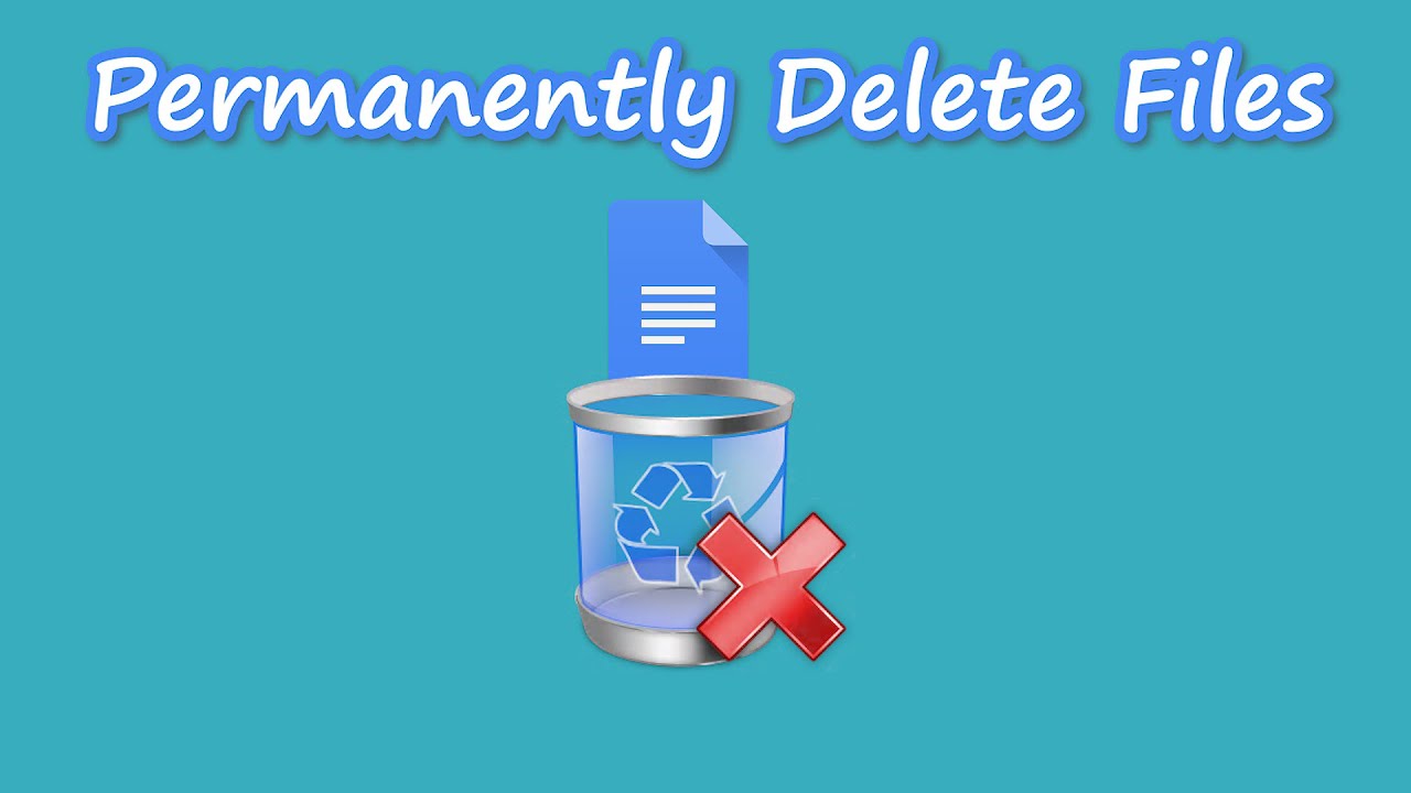 How to permanently delete files in windows 10