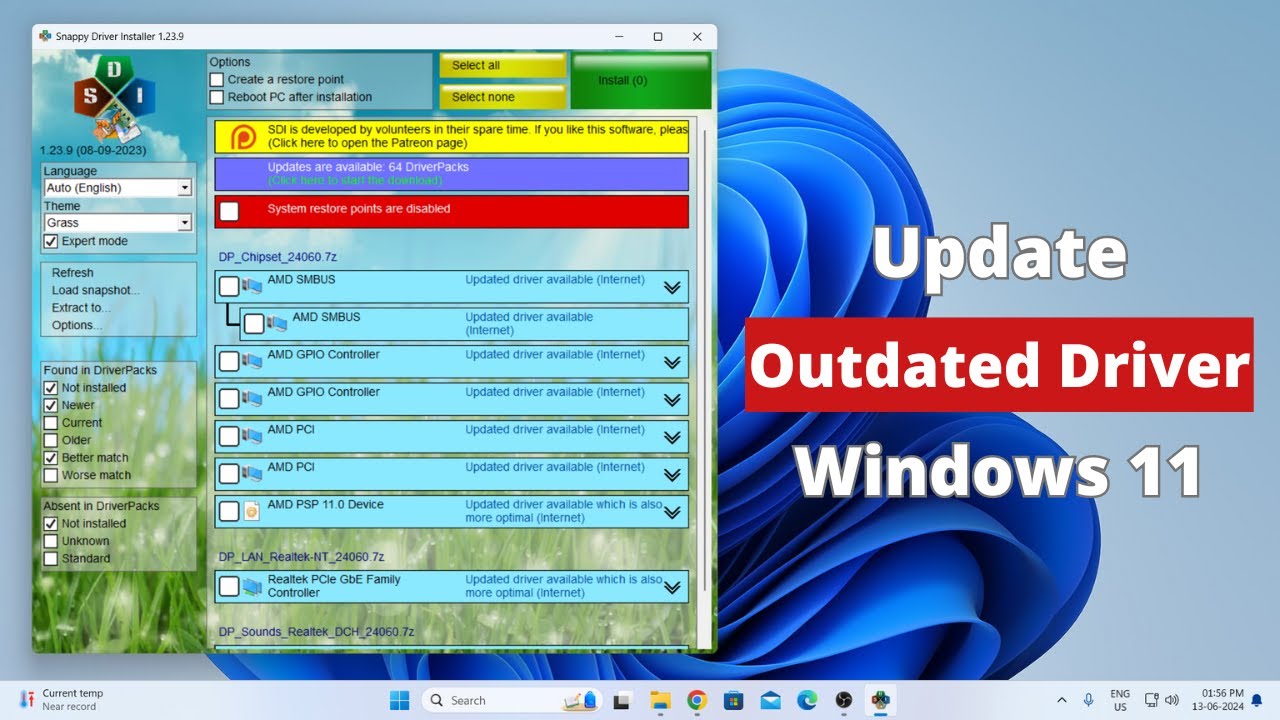 How to update outdated drivers in windows