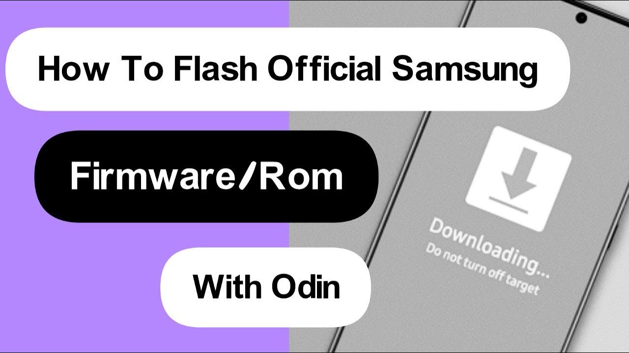How to install firmware on samsung using odin