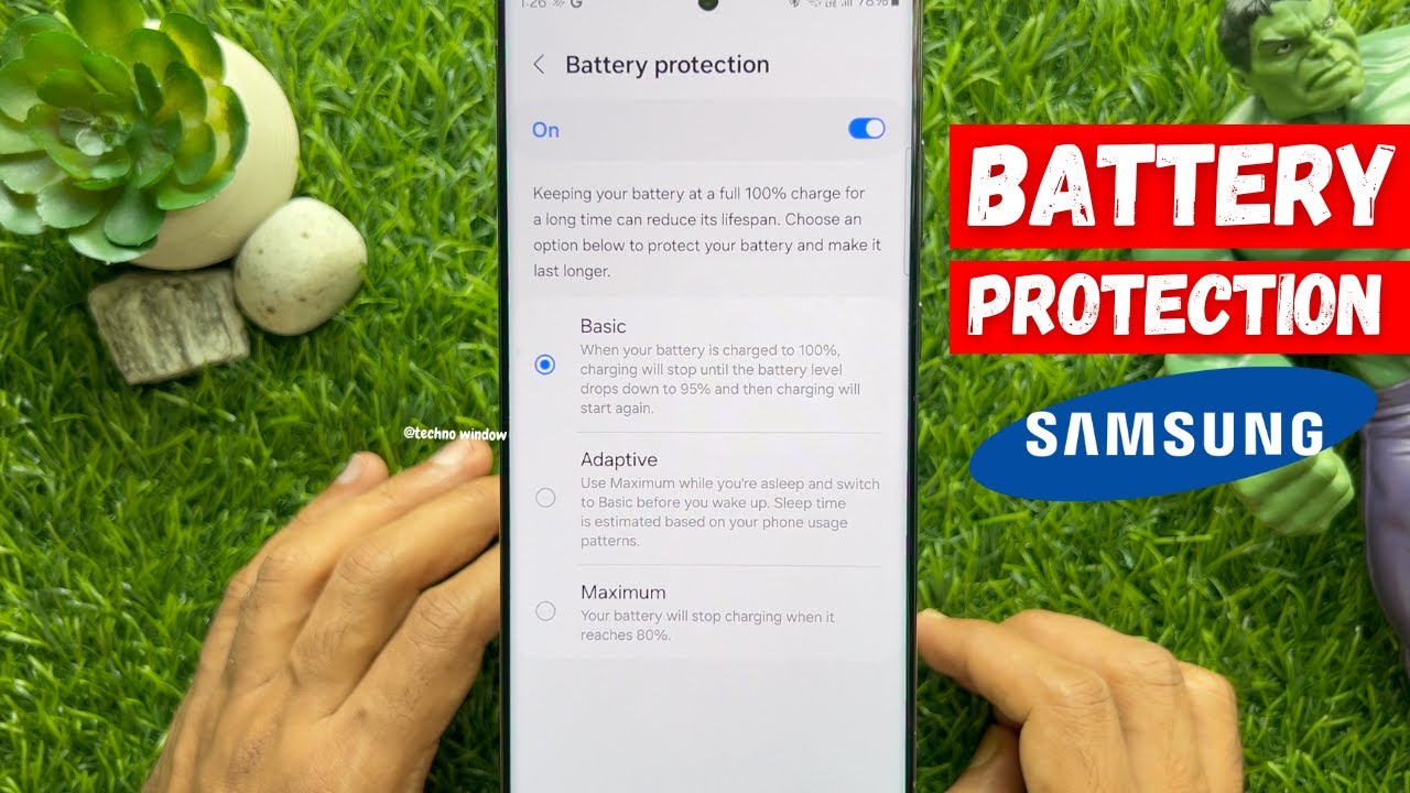 How to enable battery protection on samsung