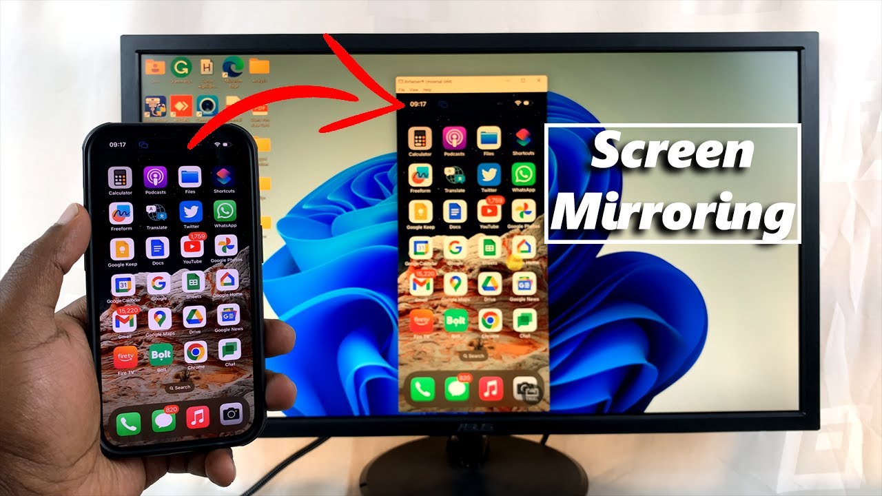 How to mirror iphone screen to windows 11 without third party tools